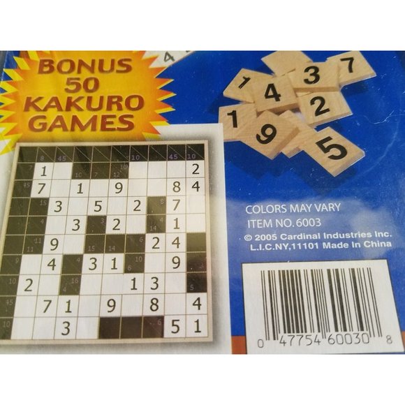 New Sealed The Original Sudoku Game w/Bonus Kakuro NIB - Picture 4 of 4